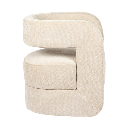 Armchair Coconda Beige Fabric 63x68x71