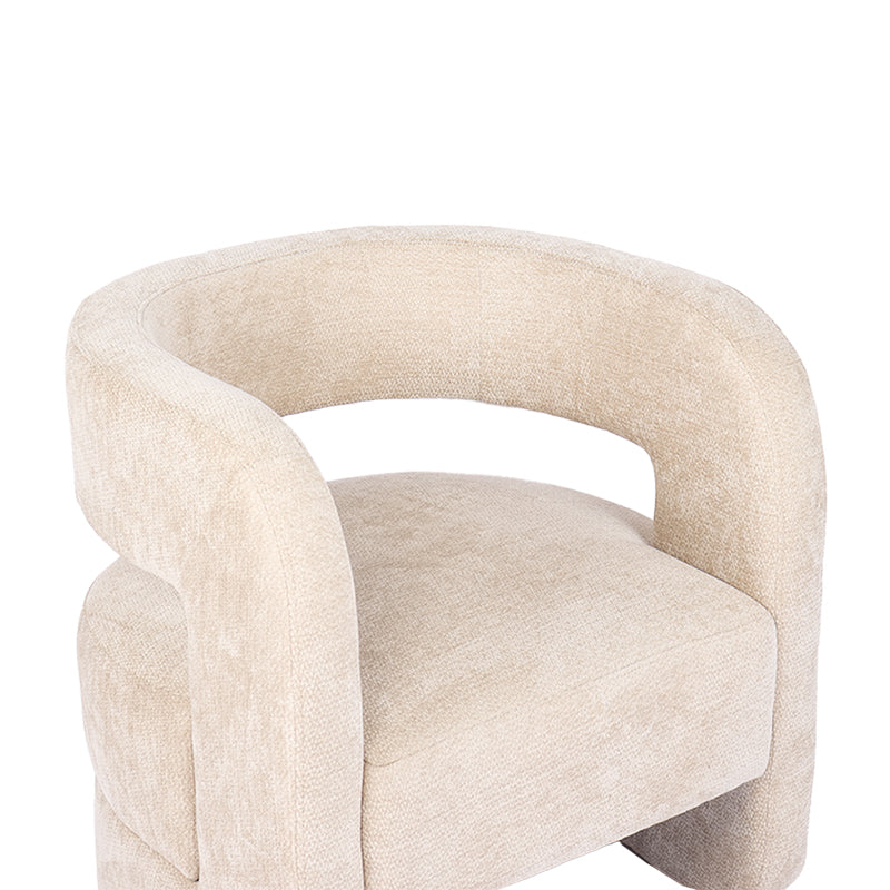 Armchair Coconda Beige Fabric 63x68x71