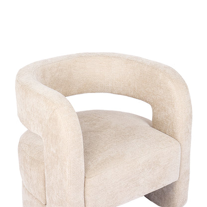 Armchair Coconda Beige Fabric 63x68x71