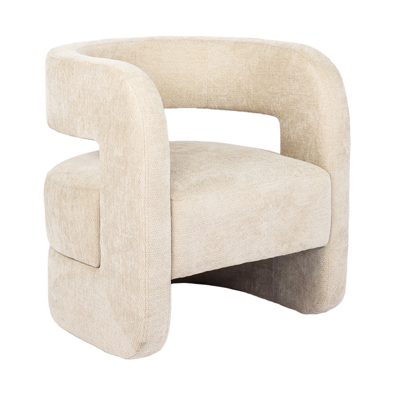 Armchair Coconda Beige Fabric 63x68x71