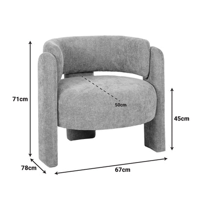 Armchair Janko Honey Fabric 67x78x71