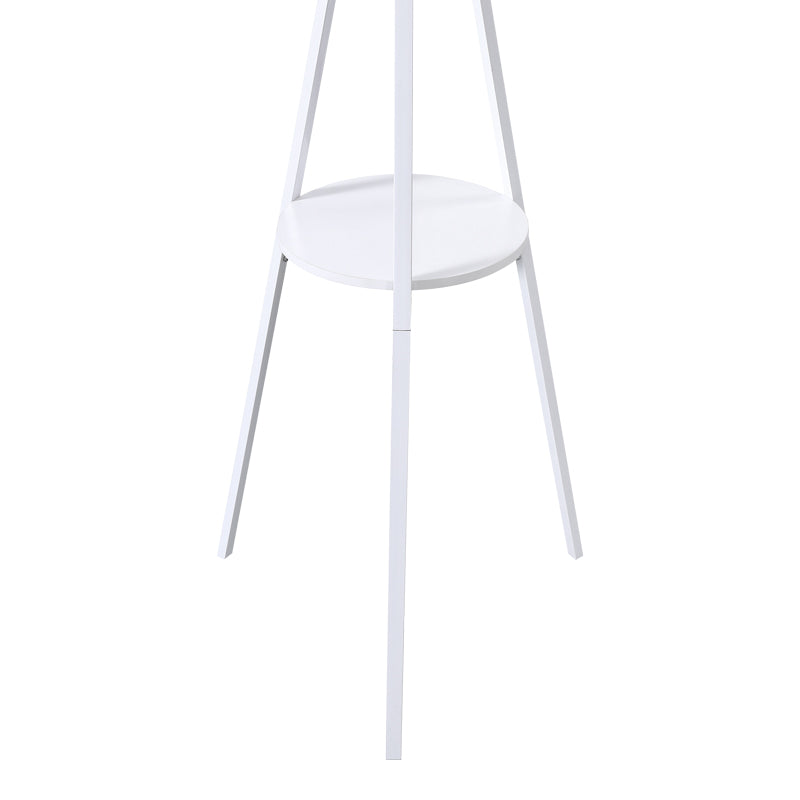 Καλόγερος Denner Μέταλλο σε Λευκή Απόχρωση 48.5x48.5x180