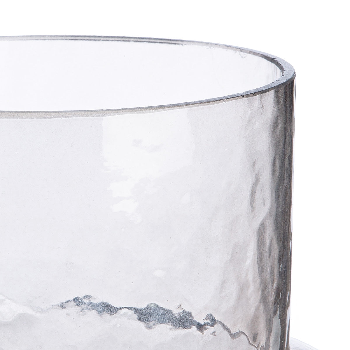 Βάζο "Levels" Γυάλινο Γκρι 16.5x14.5x16.5