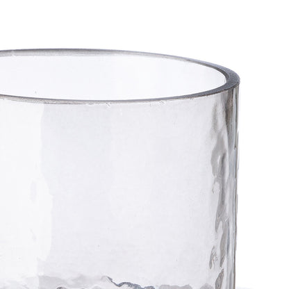 Βάζο "Levels" Γυάλινο Γκρι 13.5x11.5x28.5