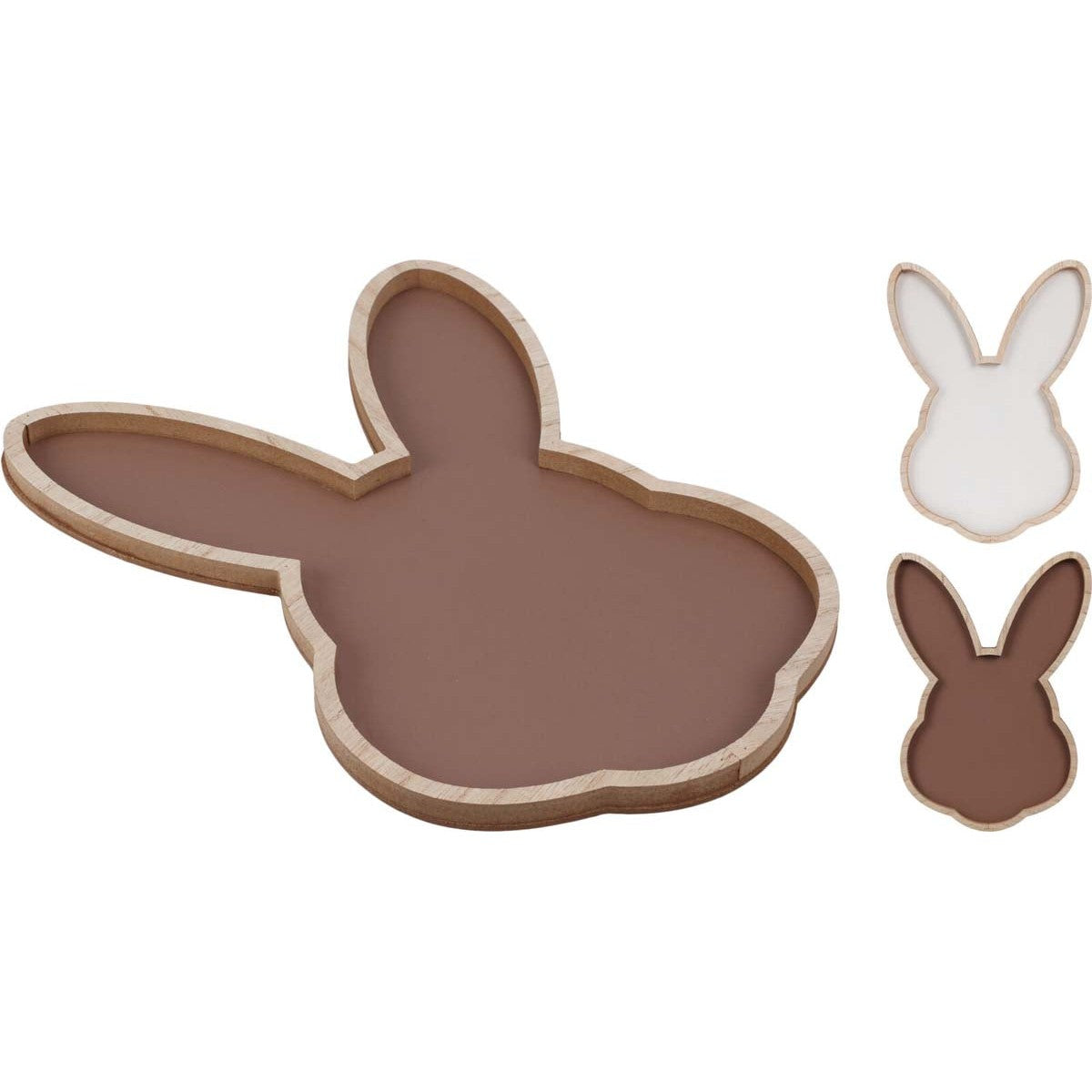 Δίσκος Λαγός από Ξύλο 30x21x2 2 Σχδ