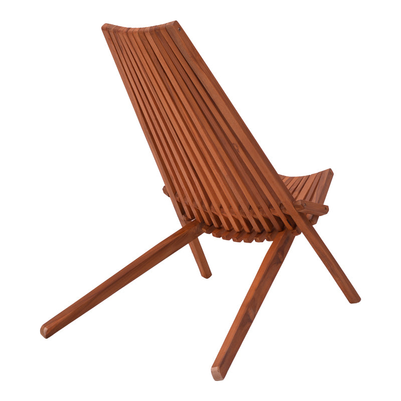 Πολυθρόνα Phoenox Πτυσσόμενη Φυσικό Teak Ξύλο 65x90x87