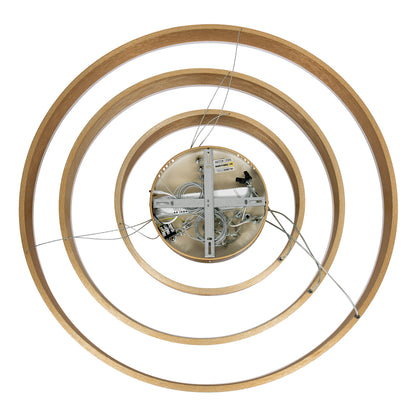 VENOM TRIO 61190-DECO Κρεμαστό Φωτιστικό Δαχτυλίδι-Κύκλος LED CCT 120W 14158lm 120° AC 220-240V - Εναλλαγή Φωτισμού μέσω Τηλεχειριστηρίου All In One Ψυχρό 6000K+Φυσικό 4500K+Θερμό 2700K Dimmable Φ40+60+80cm - Χρυσό Βούρτσας