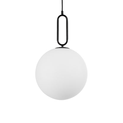 BELLISSIMO KLV-101-0374 Κρεμαστό Φωτιστικό Οροφής για Λάμπα με Ντουί E27 AC 220-240V IP20 - Μαύρο Ματ & Λευκό - Μ30 x Π30 x Υ52