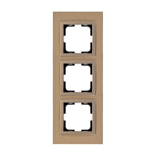 ΠΛΑΙΣΙΟ 3 ΘΕΣΕΩΝ ΑΛΟΥΜΙΝΙΟ ΜΠΡΟΝΖΕ