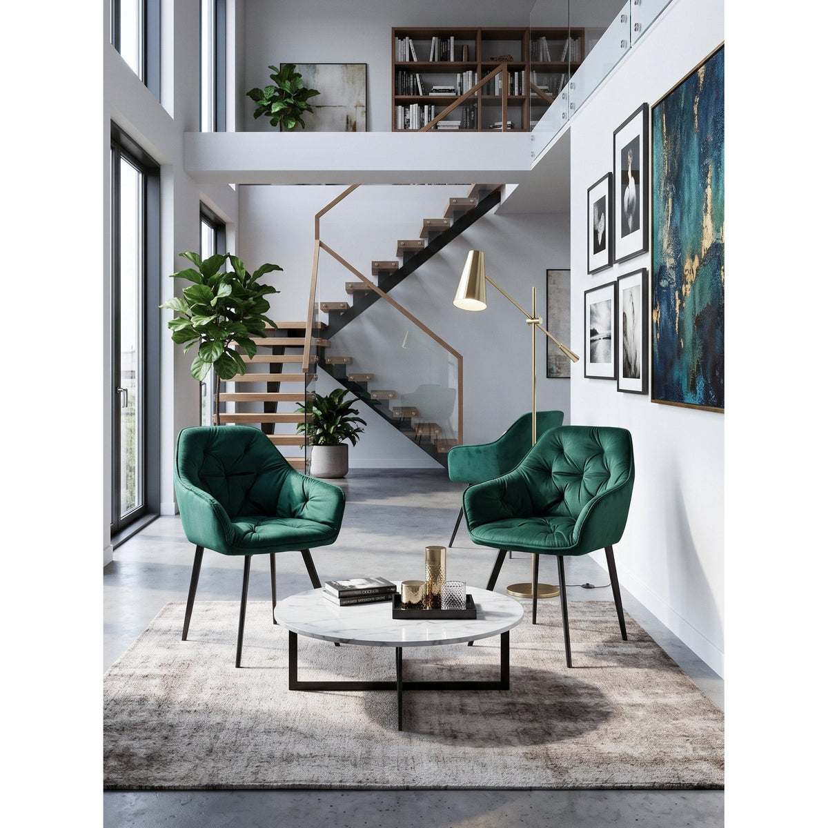 Πολυθρόνα Alice Πράσινο Σκούρο 59x61.5x86.5