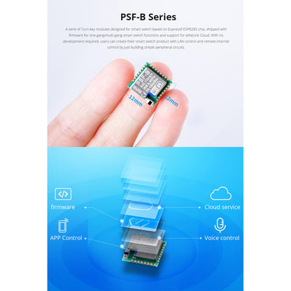 80111 SONOFF PSF-B-2C ESP8285 Wi-Fi 2.4GHz Switch Module 2 Way