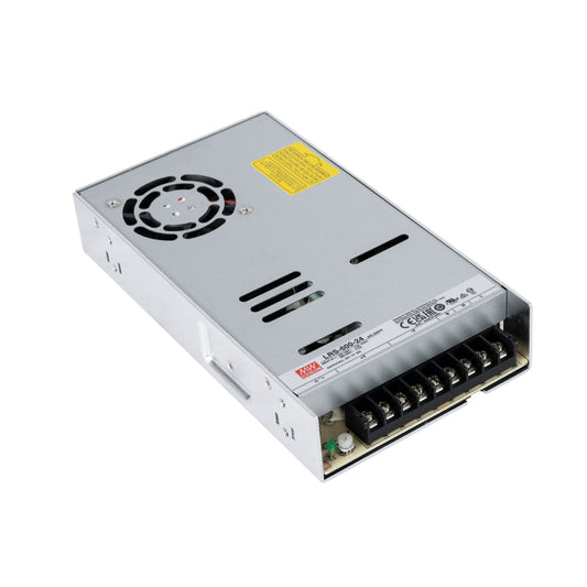 MEANWELL-LRS600-24 90788 Τροφοδοτικό/Μετασχηματιστής Class I PELV 600W 25A AC 220-240V σε DC 24V IP20 - Ρυθμιζόμενo από DC 22.8V έως DC 26.4V - Ασημί - Μ22.5 x Π12.4 x Υ4.1