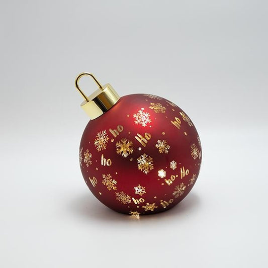 ΦΩΤΙΖΟΜΕΝΗ ΜΠΑΛΑ ΚΟΚΚΙΝΗ ΜΕ ΧΙΟΝΟΝΙΦΑΔΕΣ 18x21.5εκ