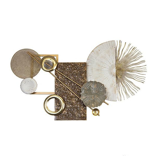 ΔΙΑΚΟΣΜΗΤΙΚΟ ΤΟΙΧΟΥ ΣΧΗΜΑΤΑ ΜΕΤΑΛΛΙΚΟ ΚΑΦΕ-ΧΡΥΣΟ-ΛΕΥΚΟ 99.1x8.3x59.7