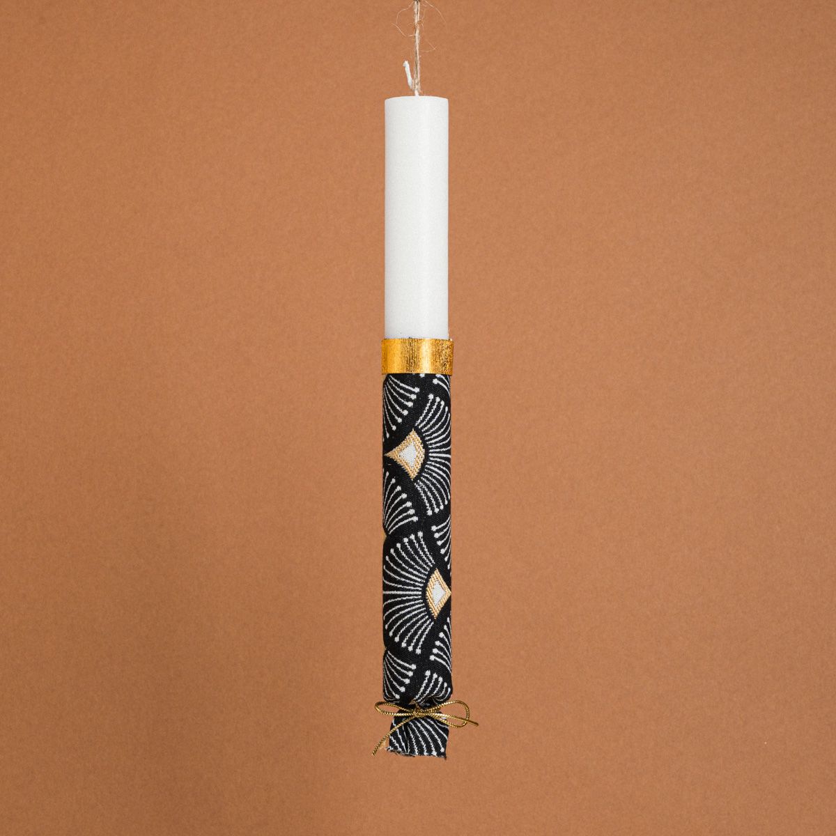 Λαμπάδα Στολισμένη Στόφα Scale Wave σε Συσκευασία Δώρου