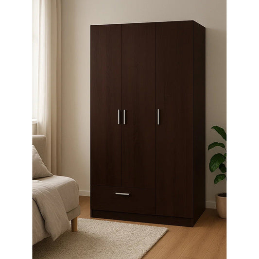 Ντουλάπα Wilson 3DS Τρίφυλλη Wenge 90x45x180