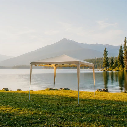 Κιόσκι Gazebo Μεταλλικός Σκελετός - Ύφασμα Μπεζ 300x300εκ
