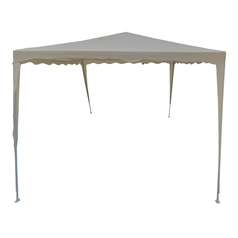 Κιόσκι Gazebo Μεταλλικός Σκελετός - Ύφασμα Μπεζ 300x300εκ