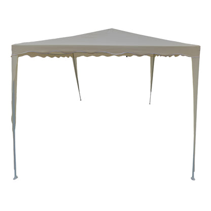 Κιόσκι Gazebo Μεταλλικός Σκελετός - Ύφασμα Μπεζ 300x300εκ