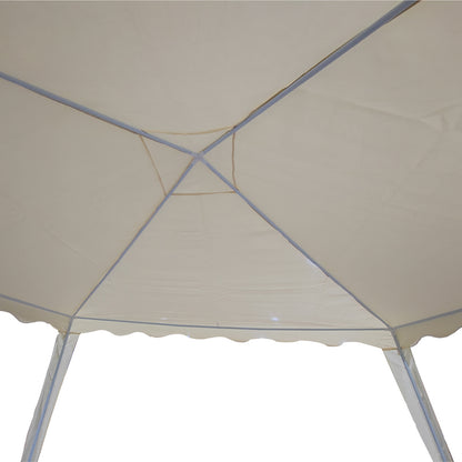 Κιόσκι Gazebo Μεταλλικός Σκελετός - Ύφασμα Μπεζ 300x300εκ