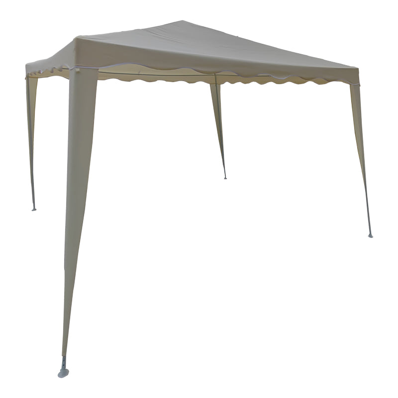 Κιόσκι Gazebo Μεταλλικός Σκελετός - Ύφασμα Μπεζ 300x300εκ