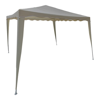 Κιόσκι Gazebo Μεταλλικός Σκελετός - Ύφασμα Μπεζ 300x300εκ