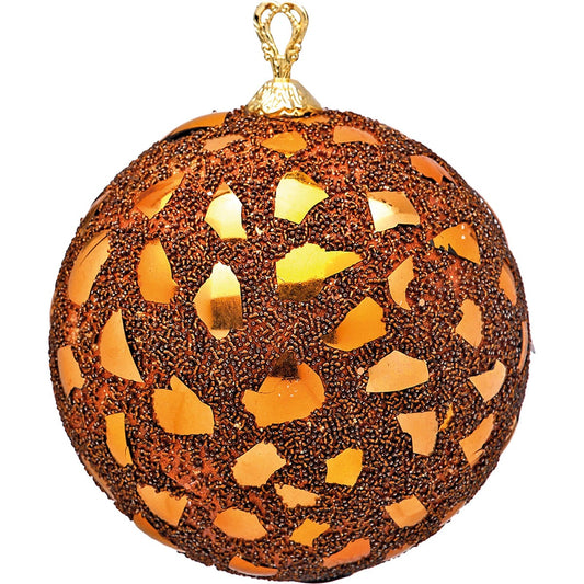 Μπάλα Χριστουγέννων Καφέ 20εκ