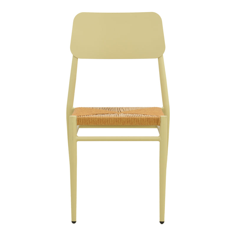 Καρέκλα Giardino Στοιβαζόμενη Αλουμίνιο σε Μπεζ - PE Rattan σε Φυσική Απόχρωση 45x56x82