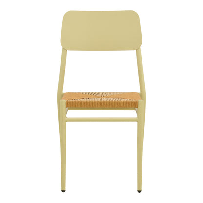 Καρέκλα Giardino Στοιβαζόμενη Αλουμίνιο σε Μπεζ - PE Rattan σε Φυσική Απόχρωση 45x56x82