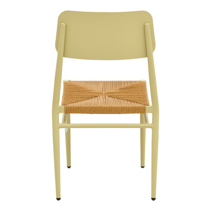 Καρέκλα Giardino Στοιβαζόμενη Αλουμίνιο σε Μπεζ - PE Rattan σε Φυσική Απόχρωση 45x56x82