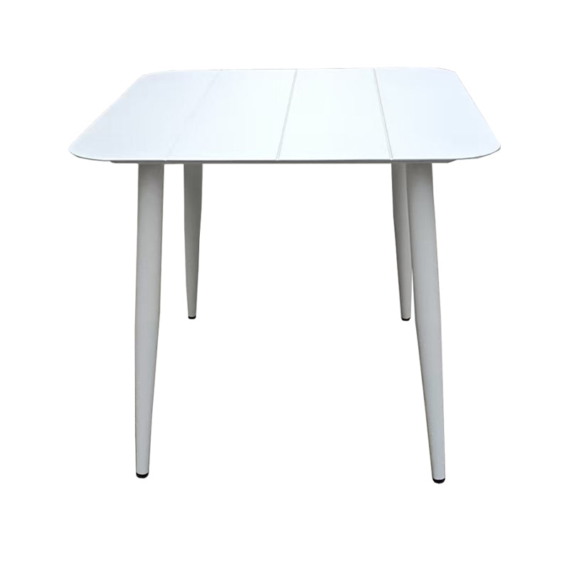 Τραπέζι Vista Αλουμίνιο σε Λευκή Απόχρωση 80x80x72