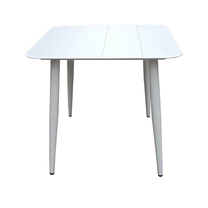 Τραπέζι Vista Αλουμίνιο σε Λευκή Απόχρωση 80x80x72