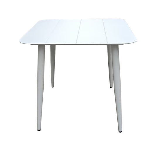 Τραπέζι Vista Αλουμίνιο σε Λευκή Απόχρωση 80x80x72