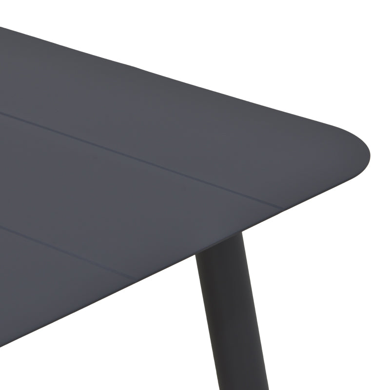 Τραπέζι Vista Αλουμίνιο σε Μαύρη Απόχρωση 120x70x72
