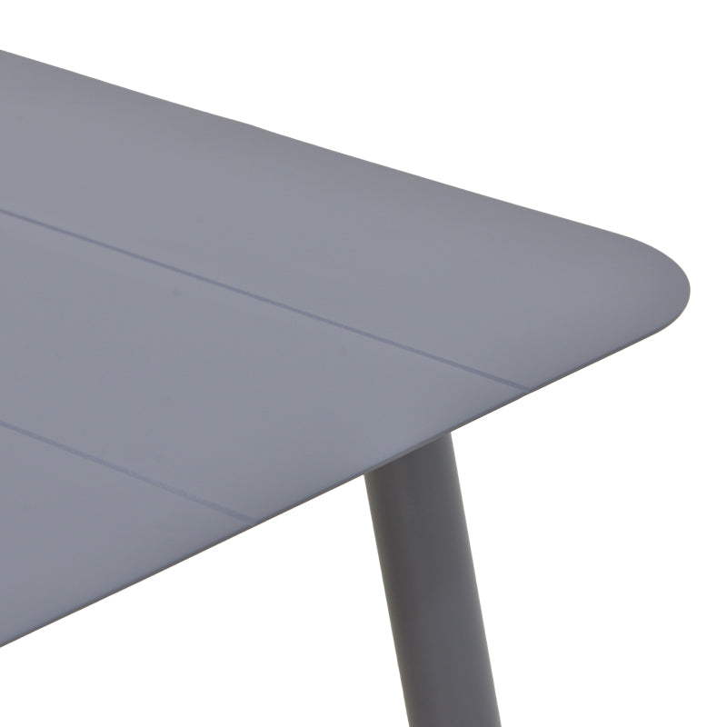 Τραπέζι Vista Αλουμίνιο σε Ανθρακί Απόχρωση 120x70x72