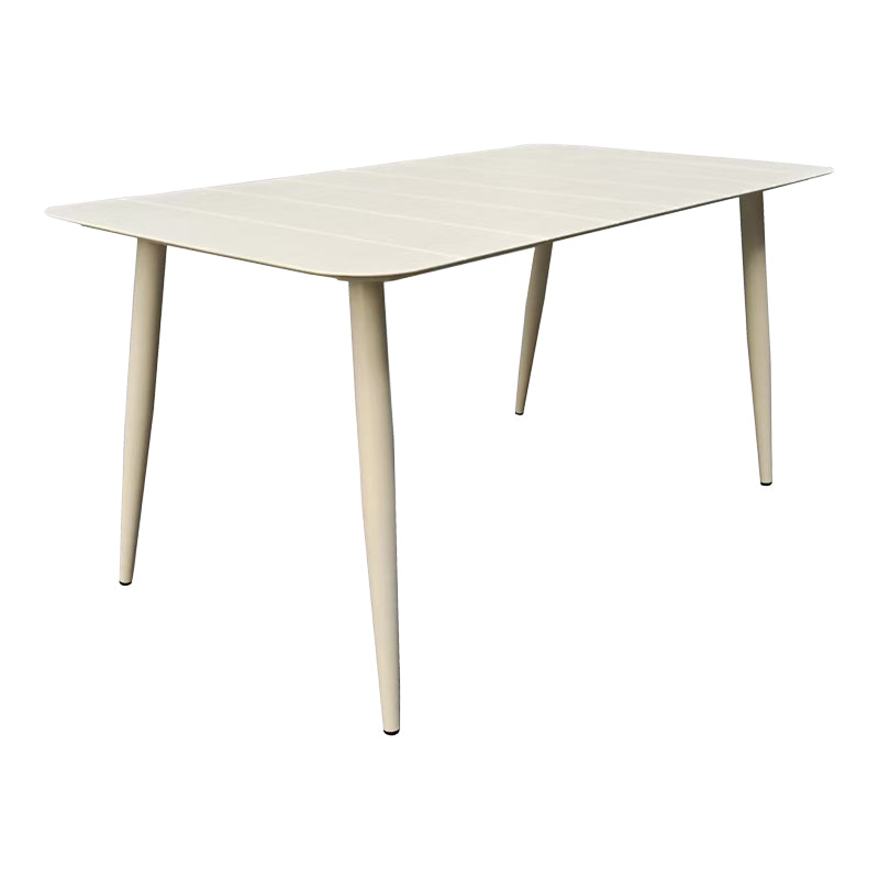 Τραπέζι Vista Αλουμίνιο σε Μπεζ Απόχρωση 150x80x72