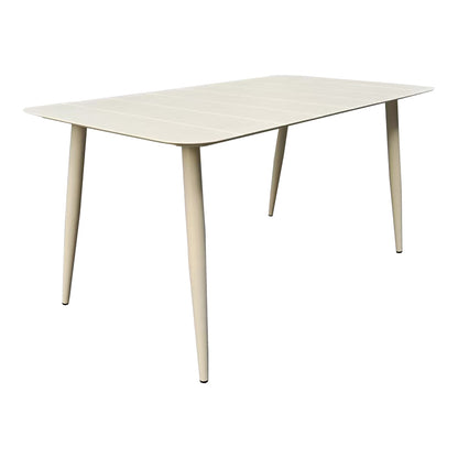 Τραπέζι Vista Αλουμίνιο σε Μπεζ Απόχρωση 150x80x72