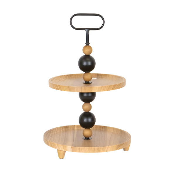 ΟΡΝΤΕΒΙΕΡΑ 2 ΕΠΙΠΕΔΩΝ ΞΥΛΙΝΗ ΜΕΤΑΛΛΙΚΕΣ ΛΕΠΤΟΜΕΡΕΙΕΣ ΜΑΥΡΕΣ 30x30x48