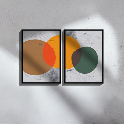 Πίνακας Derdia I Δίπτυχος με Ψηφιακή Εκτύπωση και Πλαίσιο 33x1.5x48