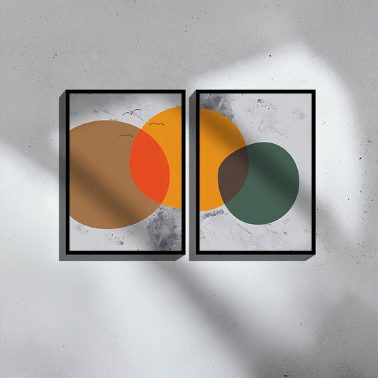 Πίνακας Derdia I Δίπτυχος με Ψηφιακή Εκτύπωση και Πλαίσιο 33x1.5x48