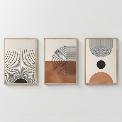 Πίνακας Jemba Τρίπτυχος με Ψηφιακή Εκτύπωση και Πλαίσιο 33x1.5x48