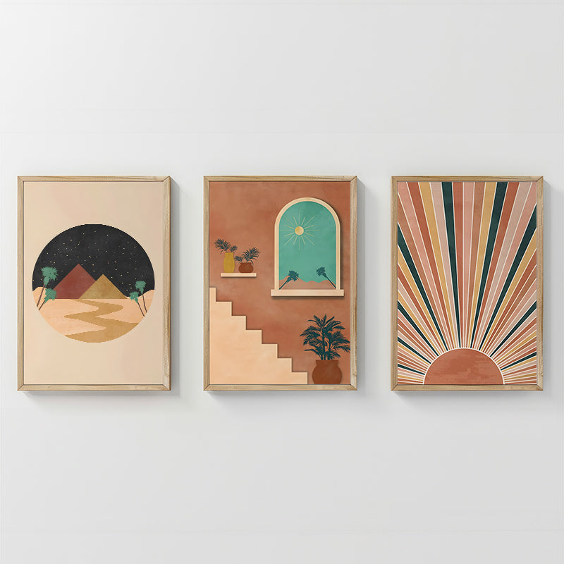 Πίνακας Venven Τρίπτυχος με Ψηφιακή Εκτύπωση και Πλαίσιο 33x1.5x48