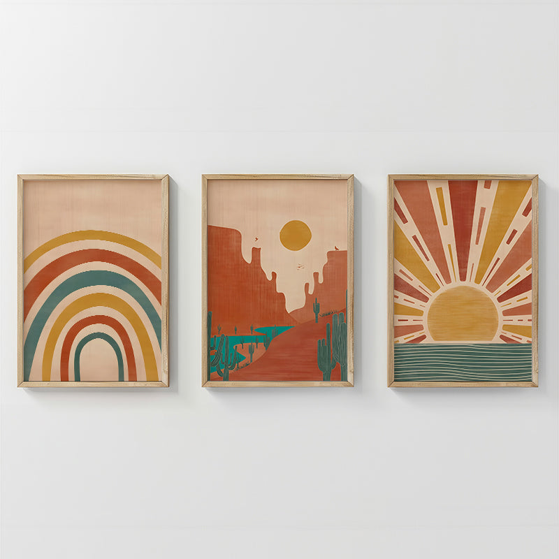 Πίνακας Jecko Τρίπτυχος με Ψηφιακή Εκτύπωση και Πλαίσιο 33x1.5x48