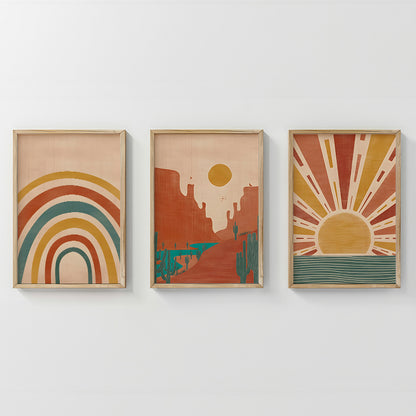 Πίνακας Jecko Τρίπτυχος με Ψηφιακή Εκτύπωση και Πλαίσιο 33x1.5x48