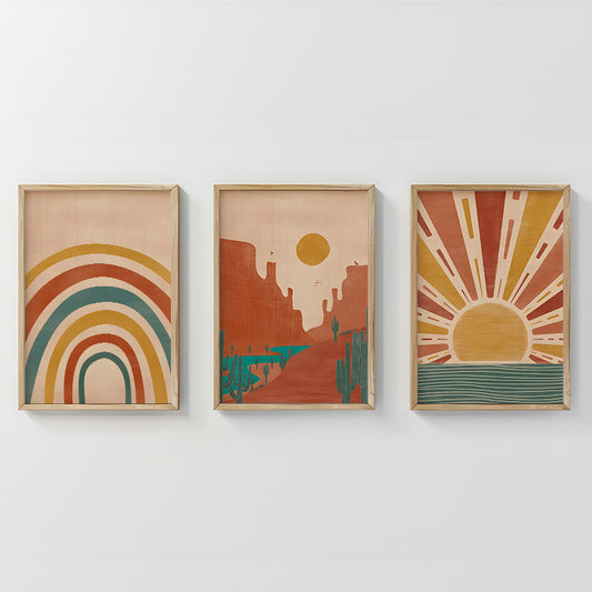 Πίνακας Jecko Τρίπτυχος με Ψηφιακή Εκτύπωση και Πλαίσιο 33x1.5x48