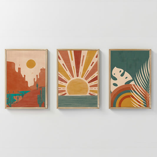 Πίνακας Bemvy Τρίπτυχος με Ψηφιακή Εκτύπωση και Πλαίσιο 33x1.5x48