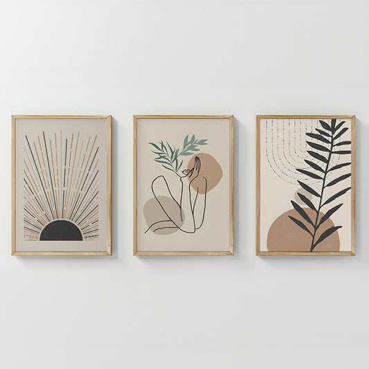 Πίνακας Gonma Τρίπτυχος με Ψηφιακή Εκτύπωση και Πλαίσιο 33x1.5x48