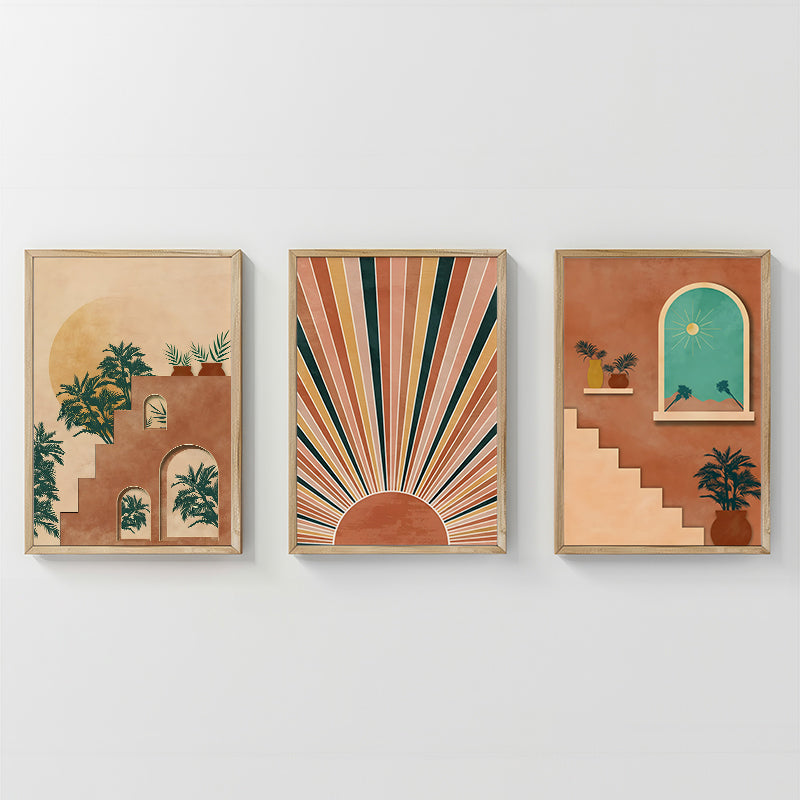 Πίνακας Quesin Τρίπτυχος με Ψηφιακή Εκτύπωση και Πλαίσιο 33x1.5x48