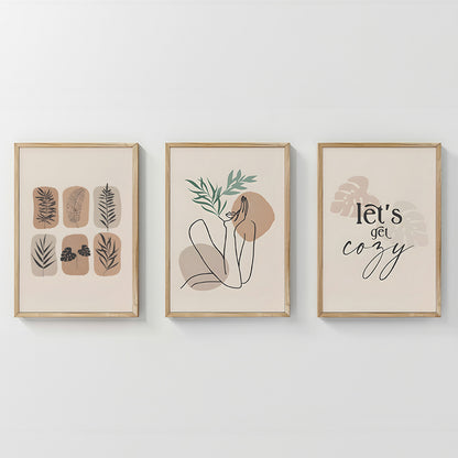 Πίνακας Xinbia Τρίπτυχος με Ψηφιακή Εκτύπωση και Πλαίσιο 33x1.5x48