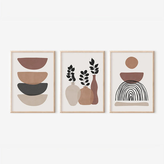 Πίνακας Yenia Τρίπτυχος με Ψηφιακή Εκτύπωση και Πλαίσιο 33x1.5x48